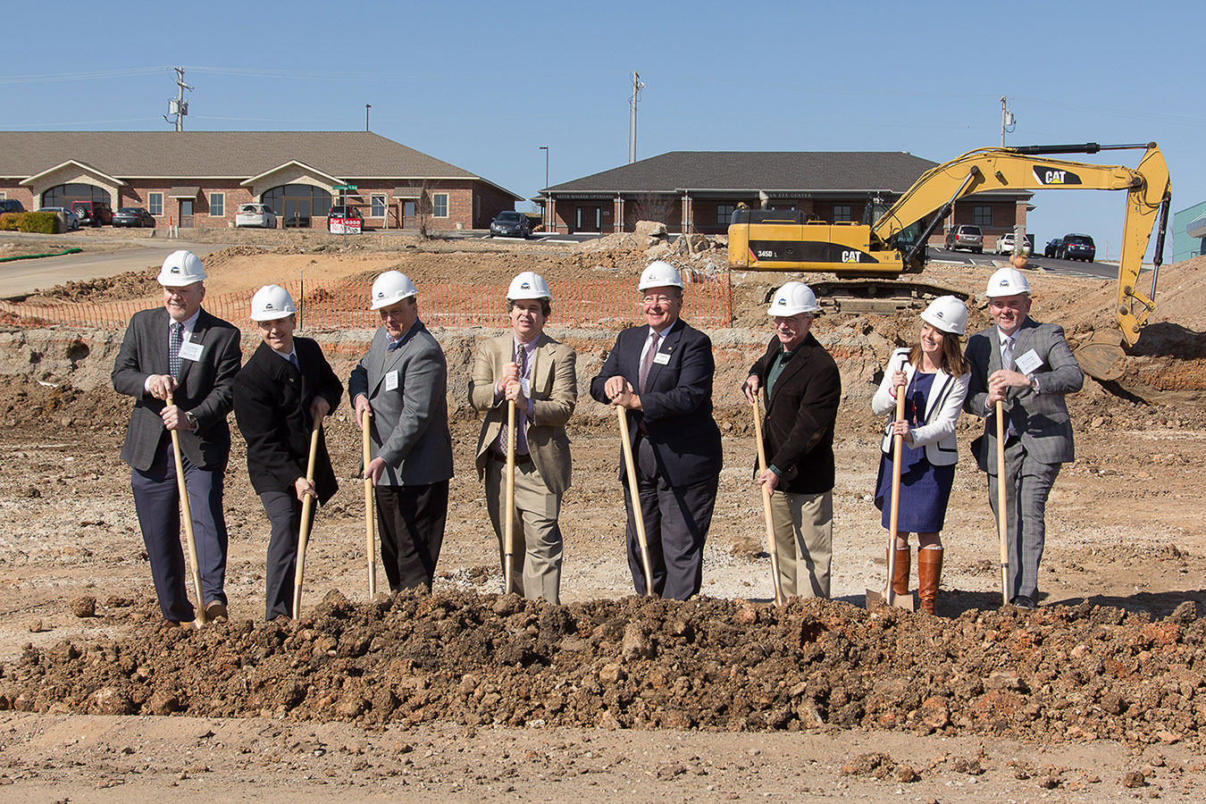 More than 50 community members attended the Memorial Hills Groundbreaking, which included a brief program with remarks by Kevin Parker, President of Parker Development, Fred Osborn, President of Joplin Re-Development Corporation, Lane Roberts, Former Chief Police of Joplin Police Department, and Robert O’Brian, President of the Joplin Area Chamber of Commerce.