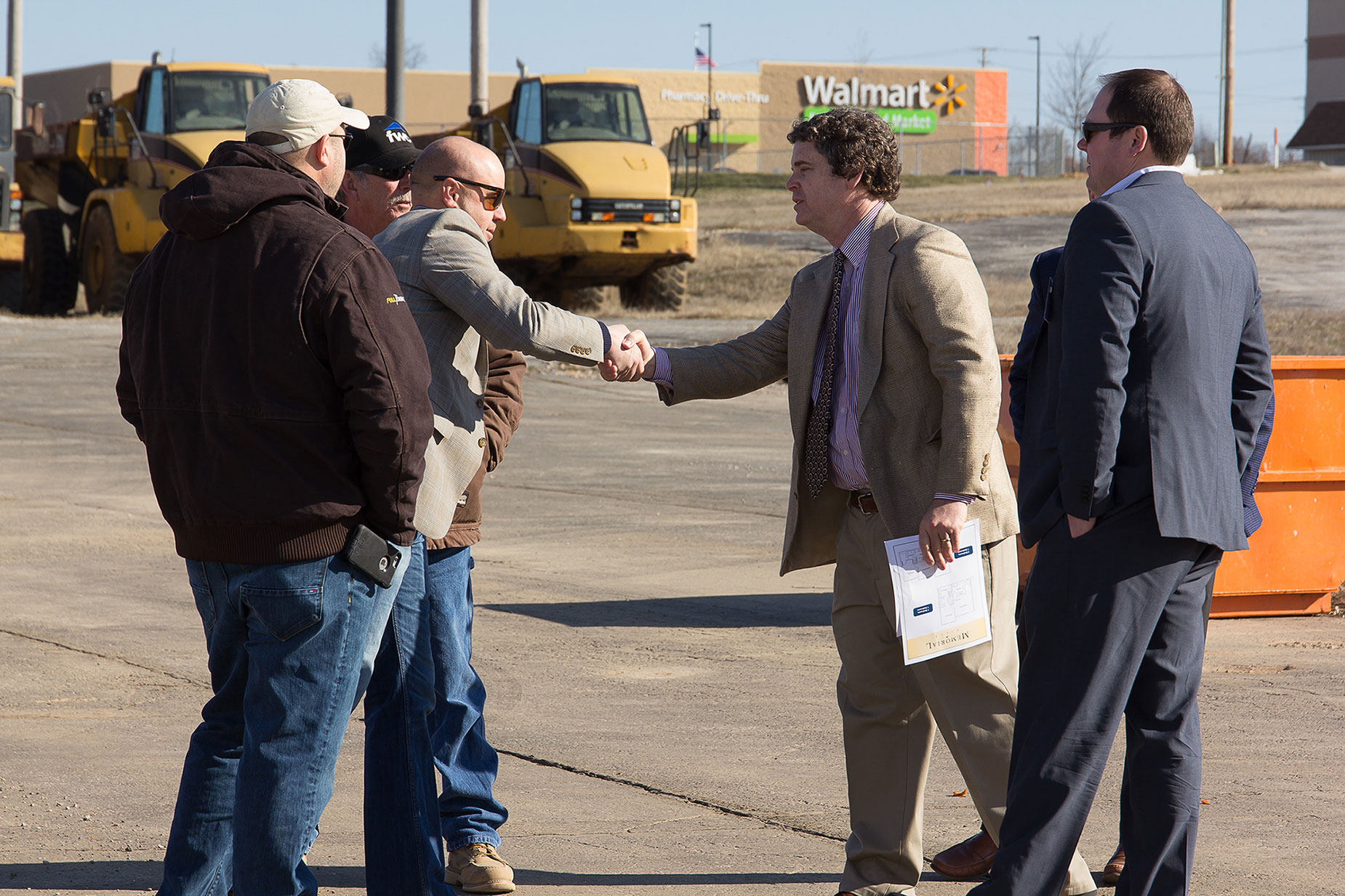 More than 50 community members attended the Memorial Hills Groundbreaking, which included a brief program with remarks by Kevin Parker, President of Parker Development, Fred Osborn, President of Joplin Re-Development Corporation, Lane Roberts, Former Chief Police of Joplin Police Department, and Robert O’Brian, President of the Joplin Area Chamber of Commerce.