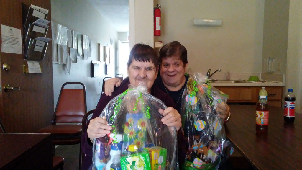 Fairway Management's Ironton Estates gave out resident prizes at their March Potluck.