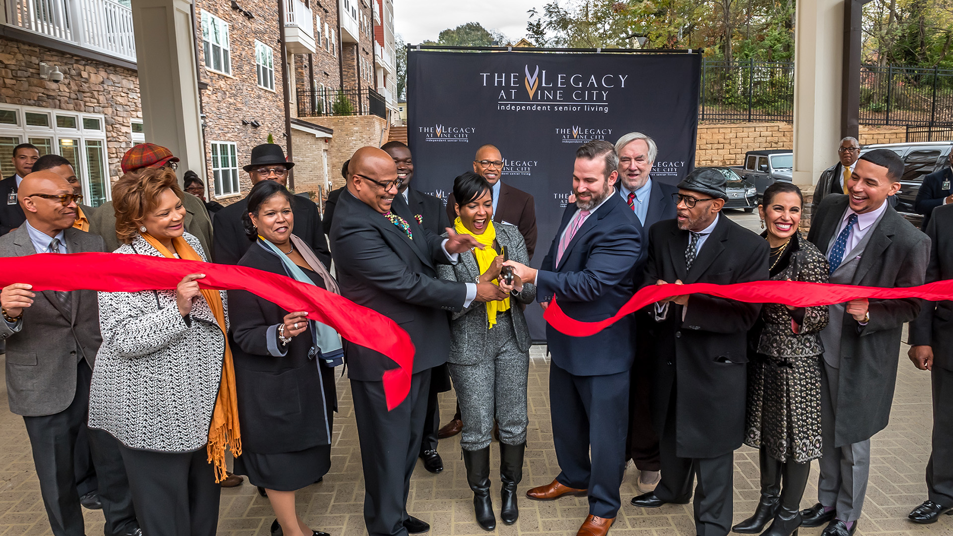 The Legacy at Vine City, a new Fairway Management affordable senior living community, held its grand opening in Atlanta, Georgia on Thursday, November 14, 2019.